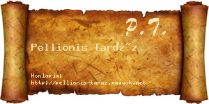 Pellionis Taráz névjegykártya